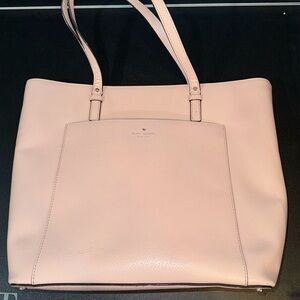 Light pink leather Kate Spade purse in excellent used condition